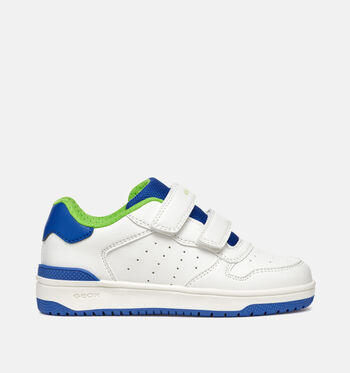 Chaussures à scratch blanc