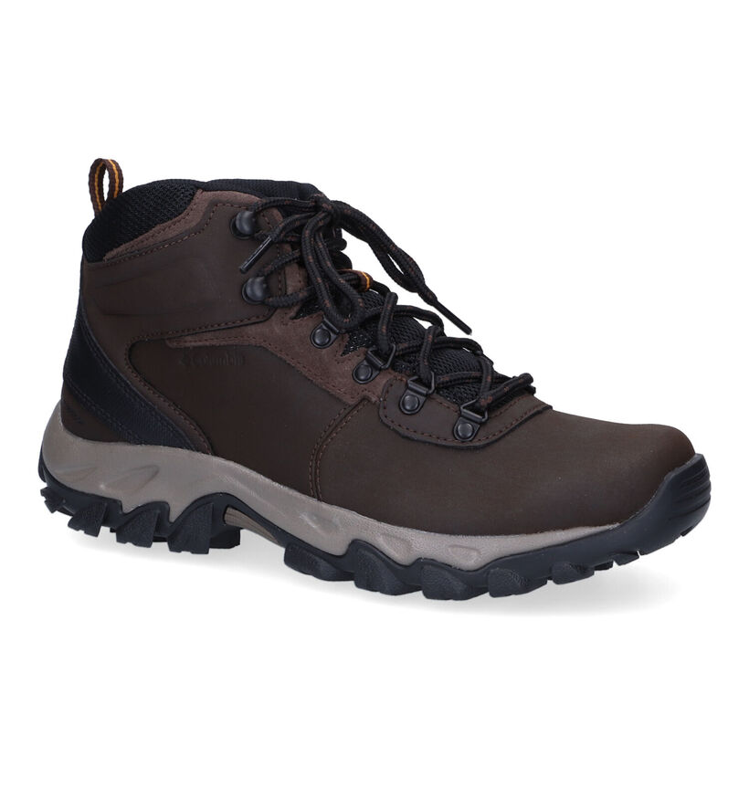 Columbia Newton Ridge Plus II WP Bottines en Brun pour hommes (303304) - pour semelles orthopédiques