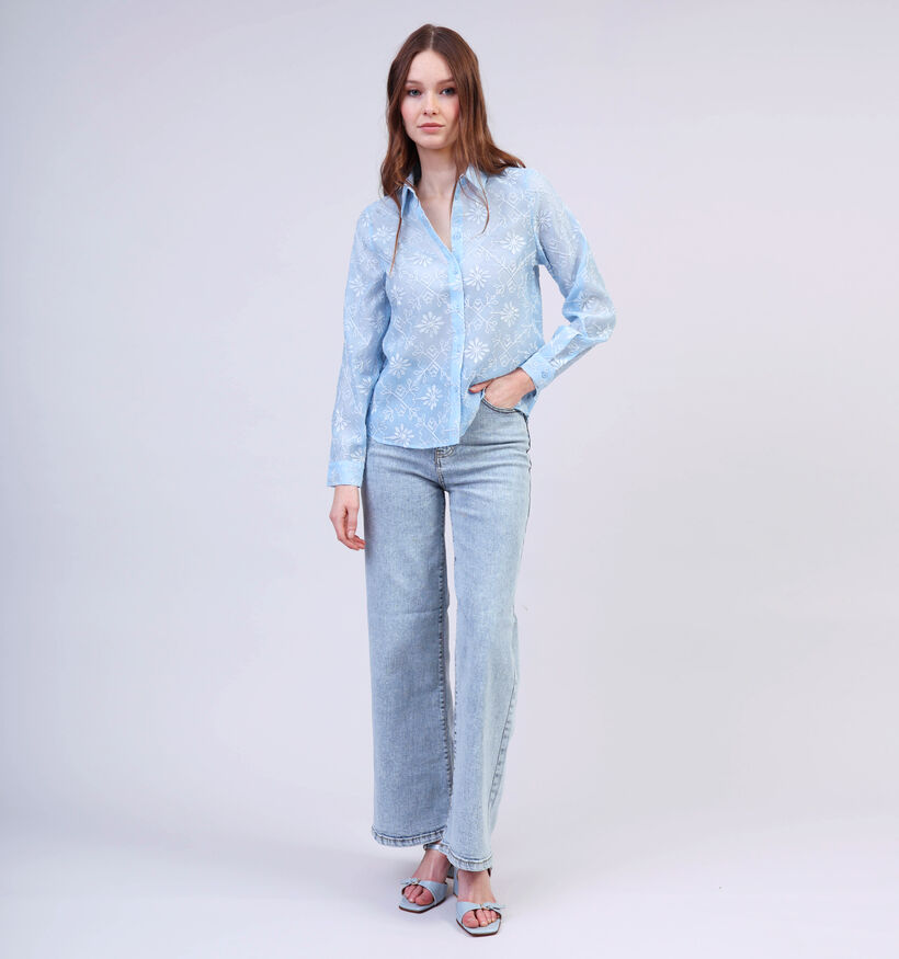 Vero Moda Nane Chemise en Bleu pour femmes (353156)