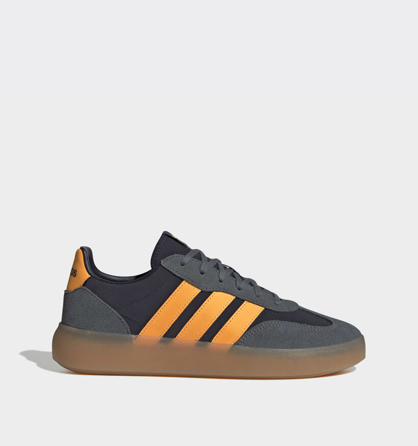 adidas Barreda Decode Baskets basses en Bleu fonc&eacute; pour hommes (366988) - pour semelles orthop&eacute;diques