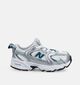 New Balance 530 Zilveren/Blauwe Sneakers voor meisjes (375216) - geschikt voor steunzolen