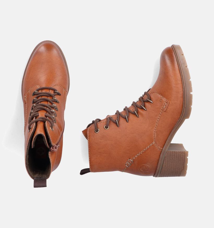 Rieker Bottines à lacets en Cognac pour femmes (347438)