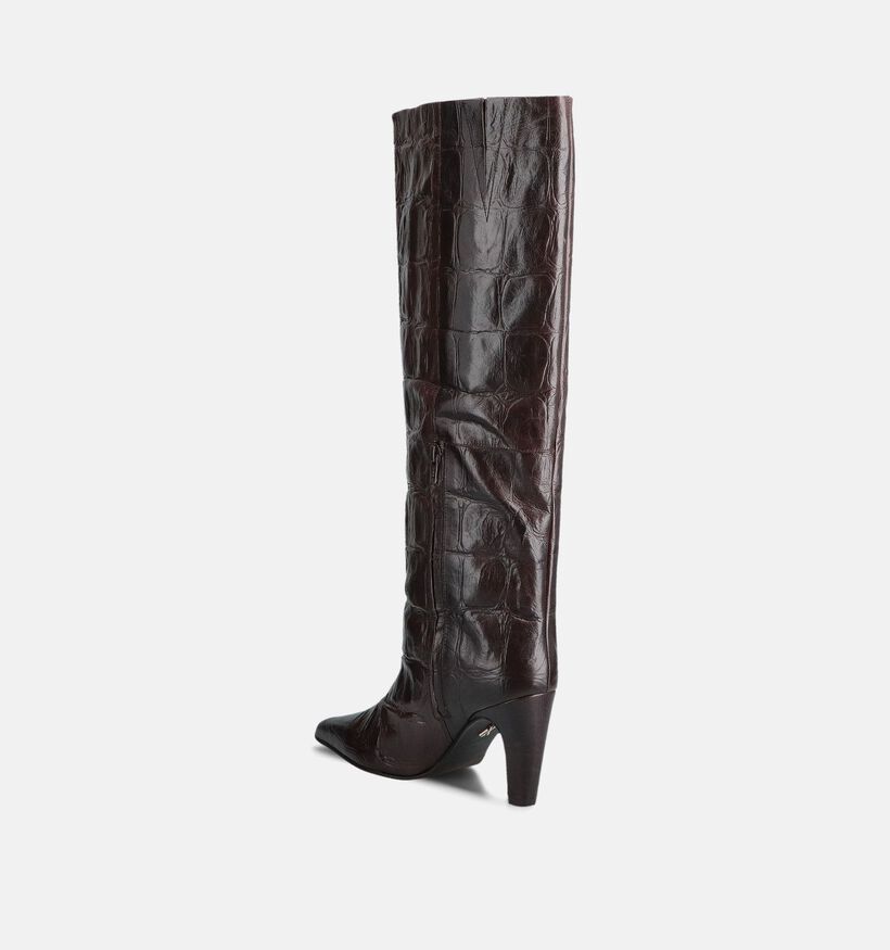 Bronx Donkerbruine Laarzen voor dames (371563)