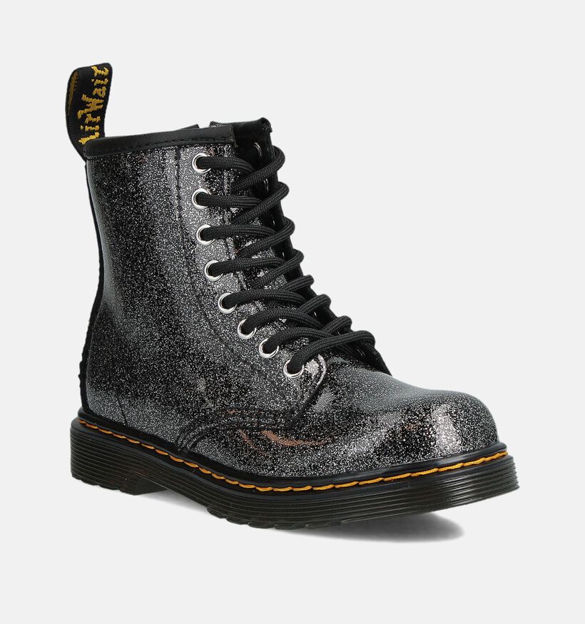 Dr. Martens 1460 Junior Zwarte Boots met Veter en Rits voor meisjes (375992)
