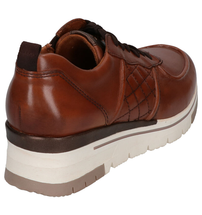 Tamaris Chaussures à lacets en Cognac en cuir (253057)