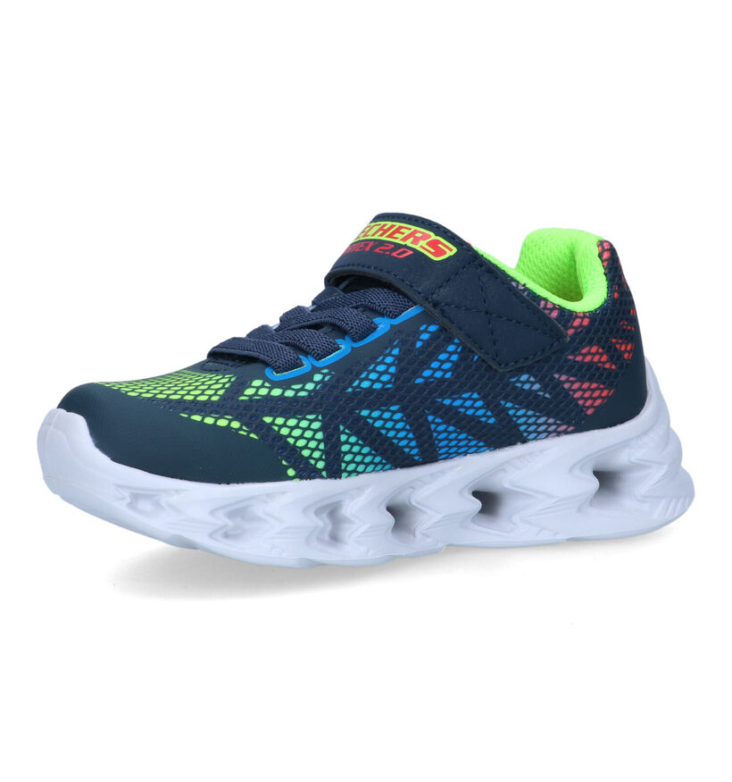 Skechers S Lights Vortex Baskets en Bleu pour garçons (319567)