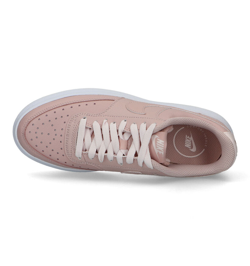 Nike Court Vision Alta Baskets en Rose pour femmes (324629)