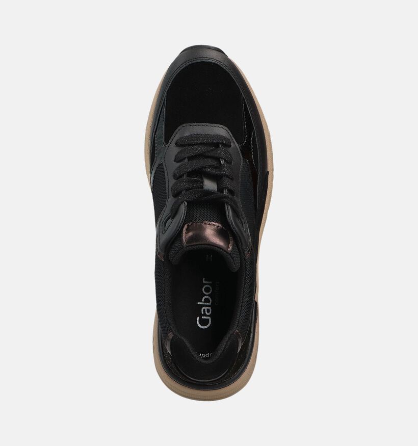 Gabor Zwarte Lage Schoenen voor dames (361604) - geschikt voor steunzolen