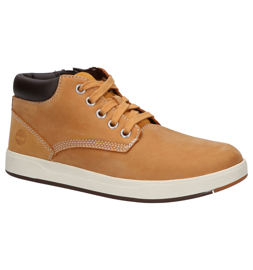 Timberland Davis Square Blauwe Bottines in nubuck (277881)