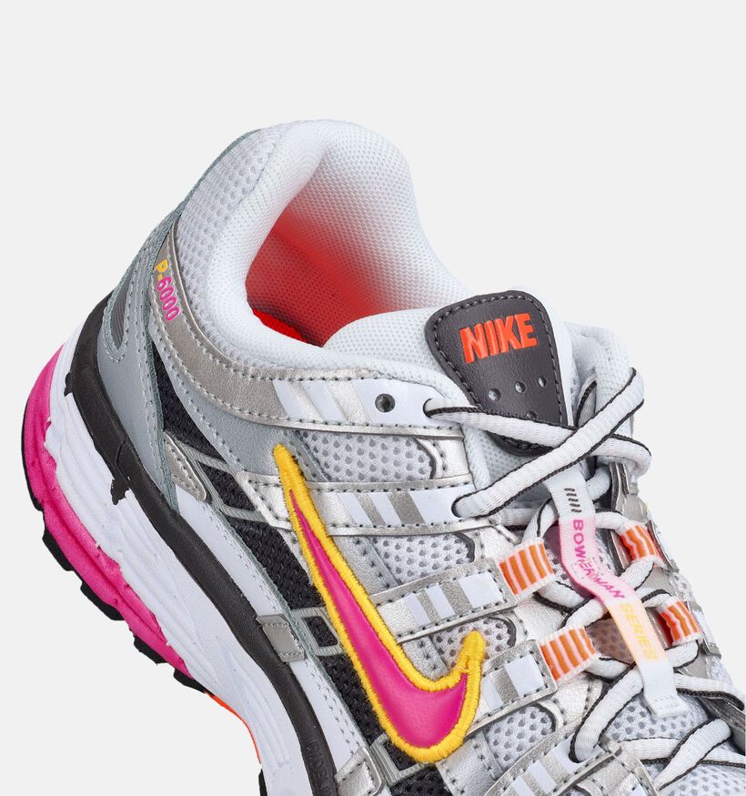 Nike P6000 Zilveren/Fuchsia Sneakers voor dames (372030)