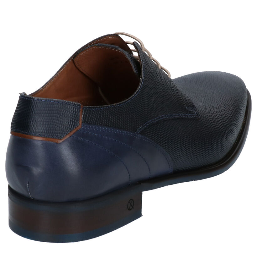 Ambiorix Chaussures classiques en Bleu foncé en cuir (274884)