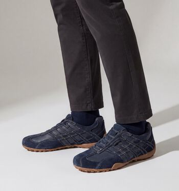 Geox Respira Baskets Noir/Bleu