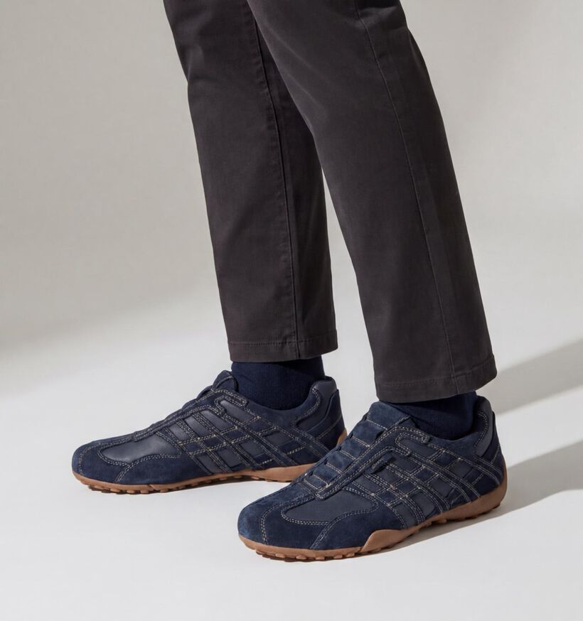 Geox Snake Original Donkerblauwe Sneakers voor heren (360116) - geschikt voor steunzolen