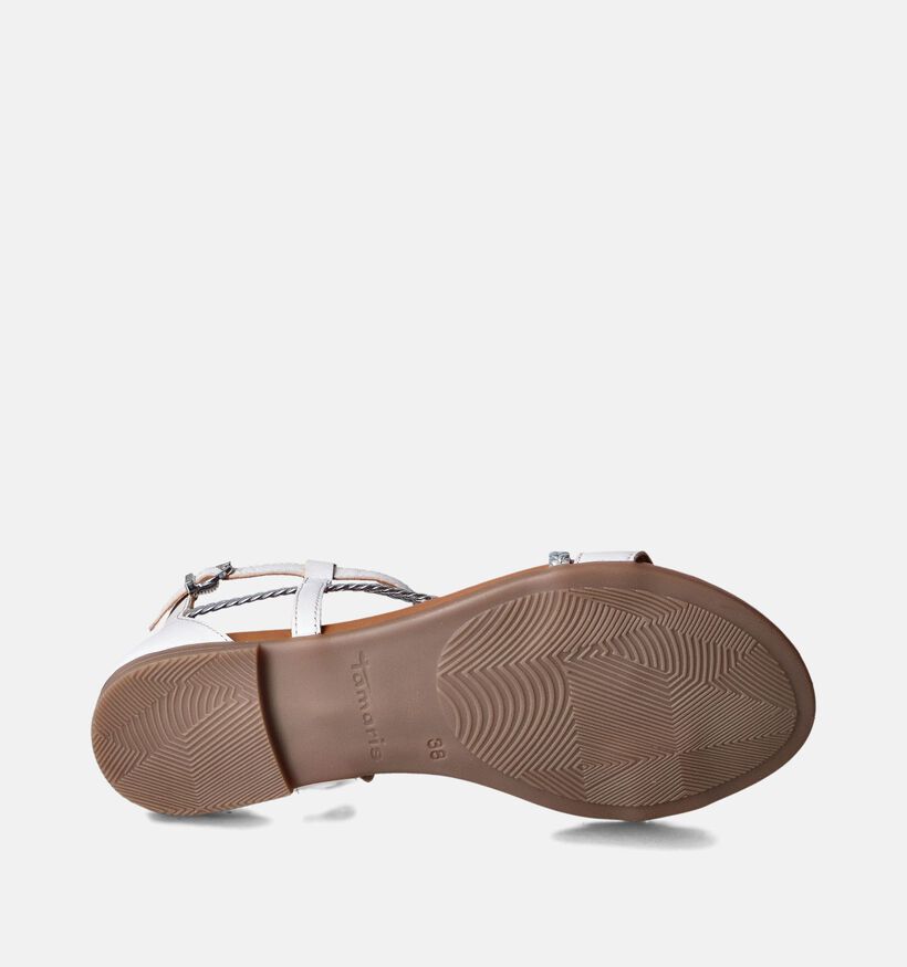 Tamaris Sandales plates en Blanc pour femmes (354409)