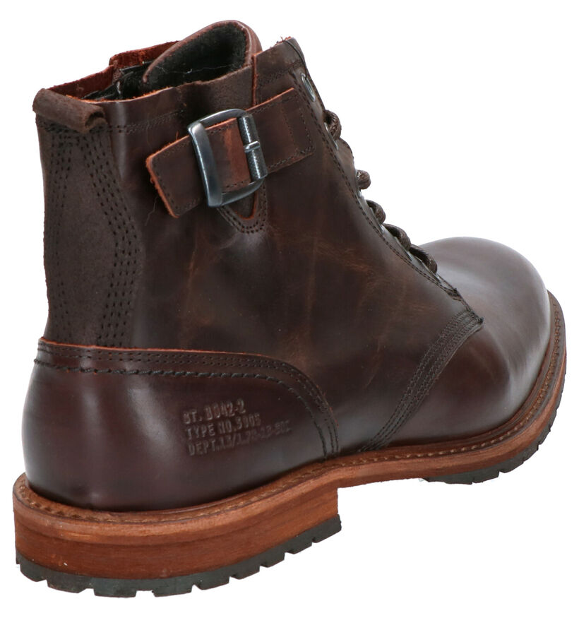 Bullboxer Bottines en Brun foncé en cuir (260611)