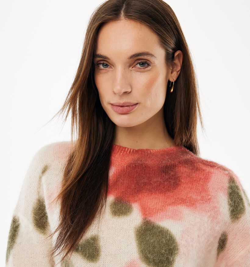Mexx Printed Flowers Ecru Trui voor dames (368526)
