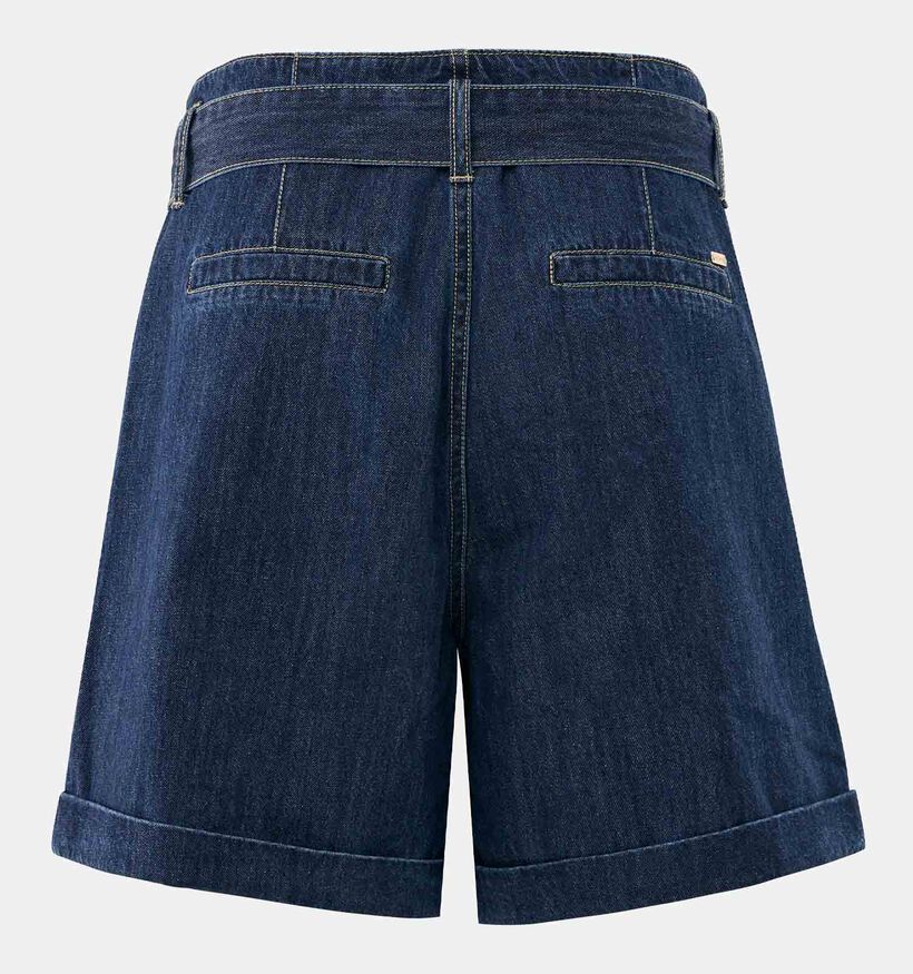 Mexx Paperbag Denim Donkerblauwe Short voor dames (368588)
