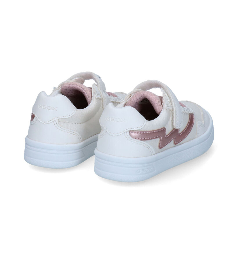 Geox Djrock Chaussures basses en Blanc pour filles (302627) - pour semelles orthopédiques