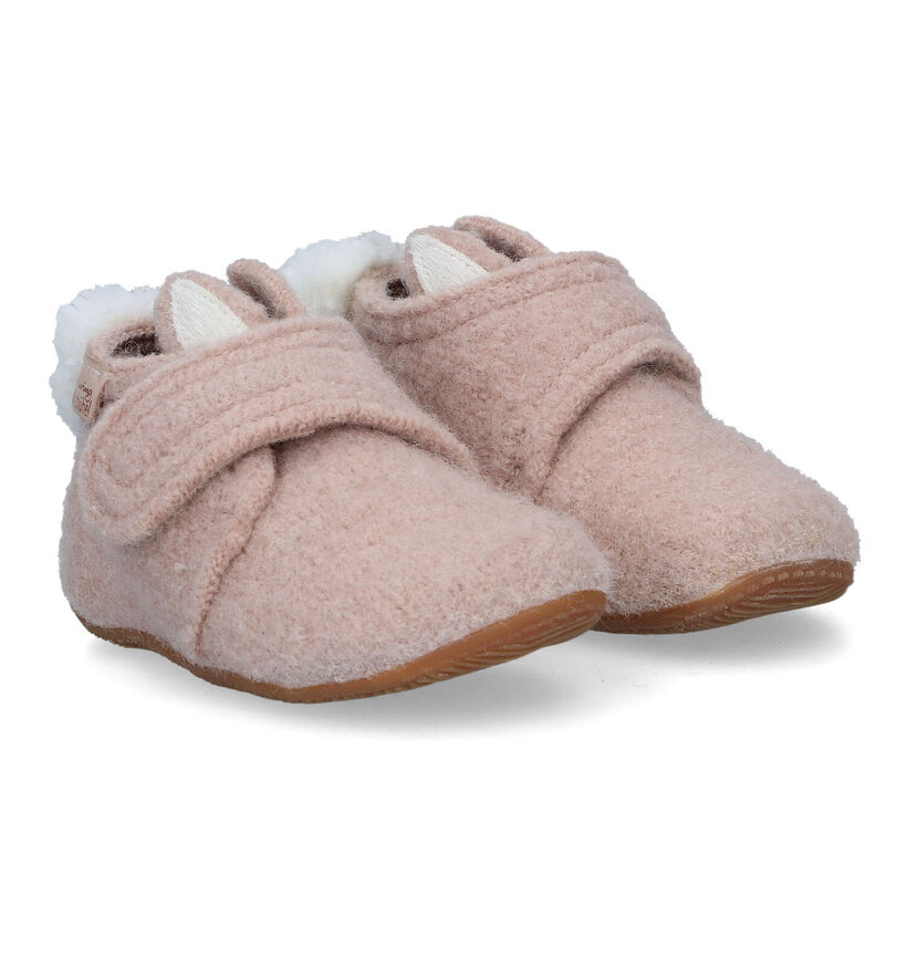 Living Kitzbühel Pantoufles fermées en Beige clair pour filles (317004)