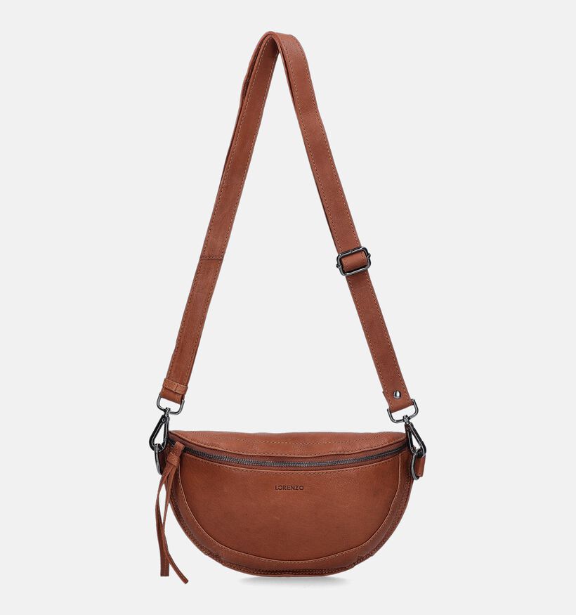 Euro-Leather Zwarte Crossbody tas voor dames (353542)