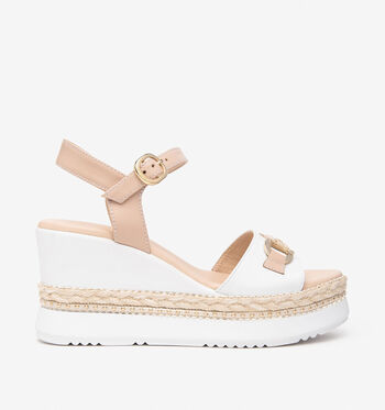 NeroGiardini Sandales Blanc/Beige