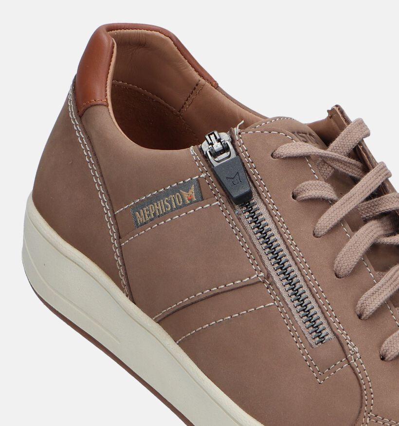 Mephisto Henrik Nomad Taupe Veterschoenen voor heren (339214) - geschikt voor steunzolen