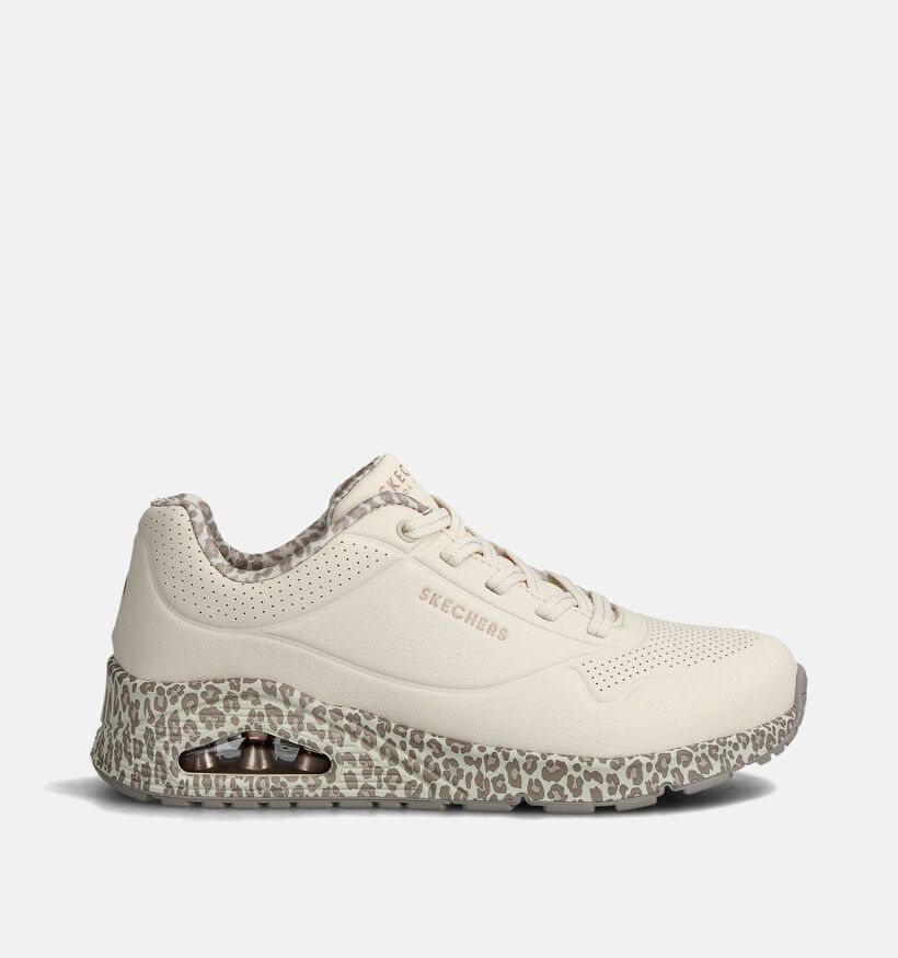 Skechers Uno Witte Sportieve Sneakers voor dames (359727) - geschikt voor steunzolen