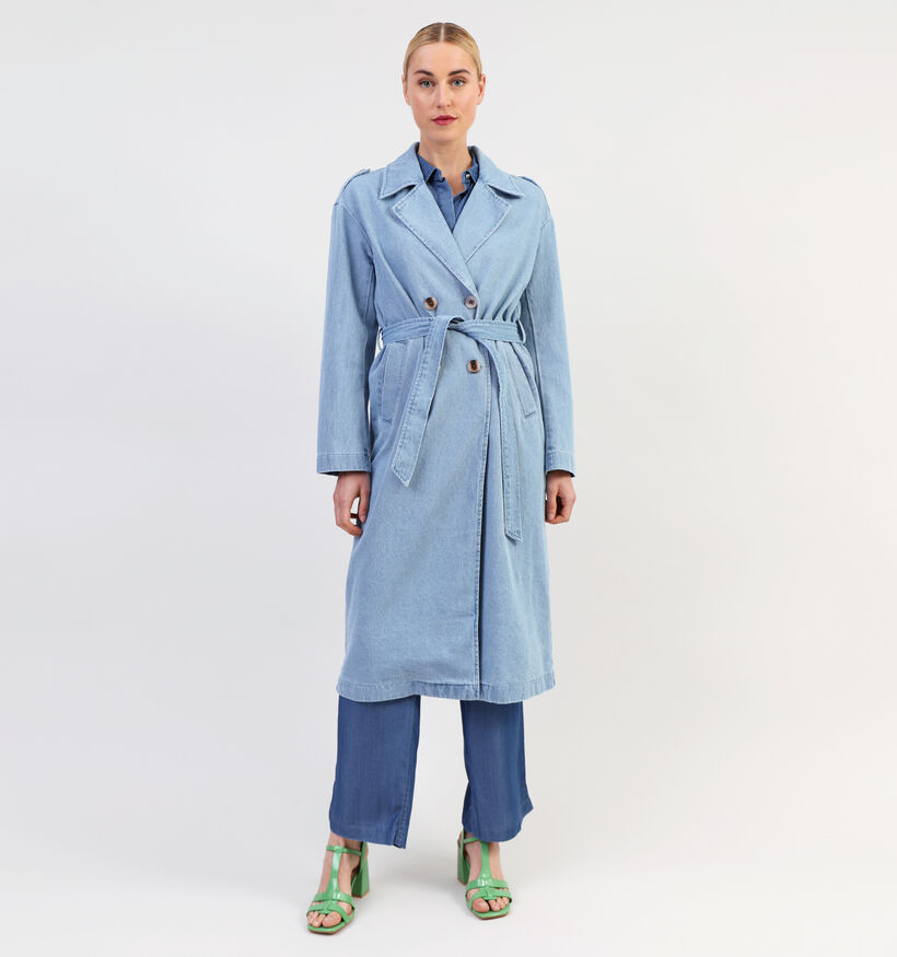 Vila Ci Trenchcoat en jeans en Bleu pour femmes (337655)