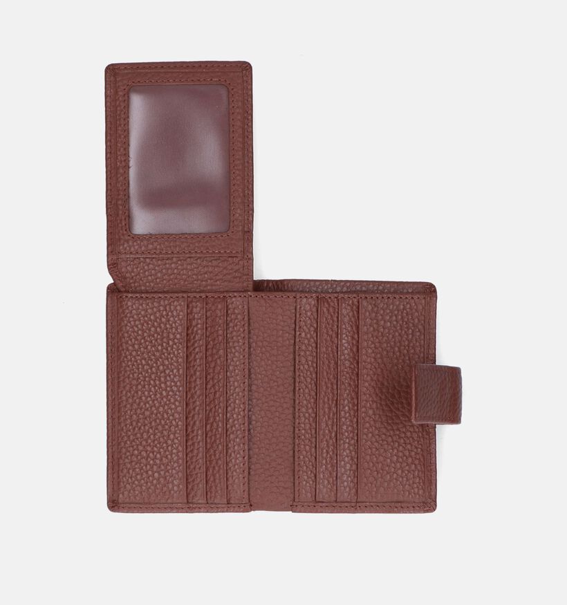 Euro-Leather Cognac Kaartenhouder voor heren (348799)