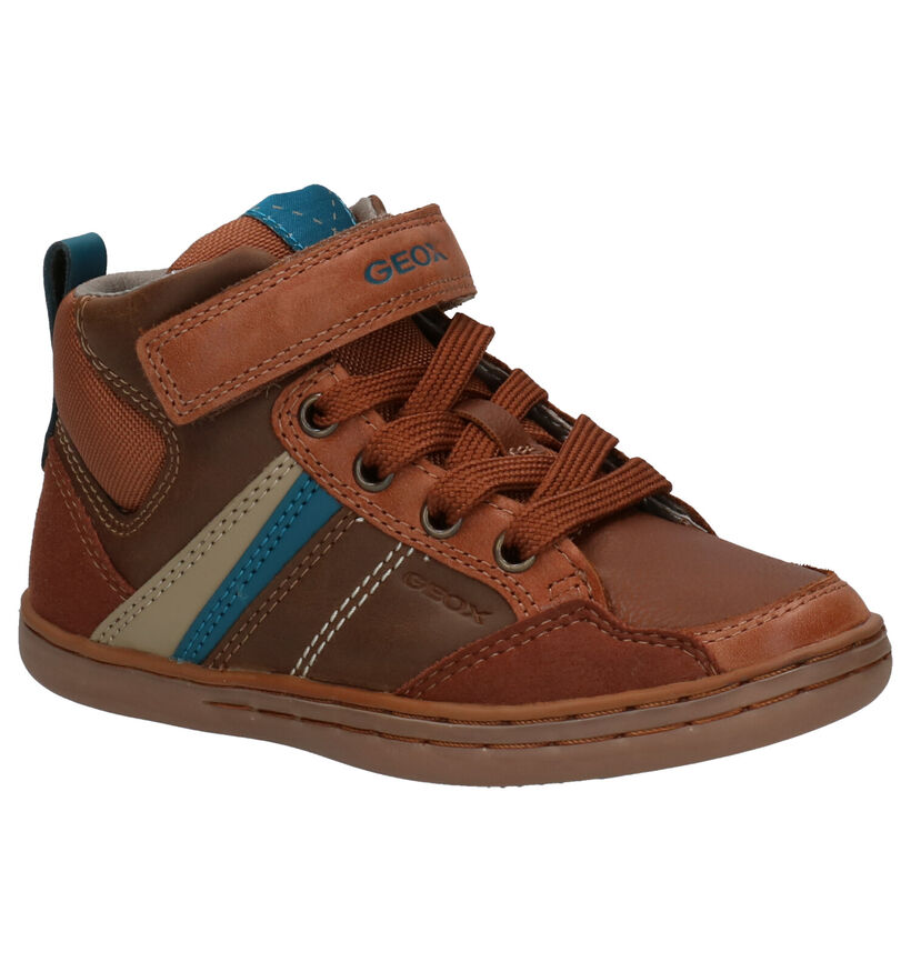 Geox Cognac Hoge Schoenen in leer (254528)