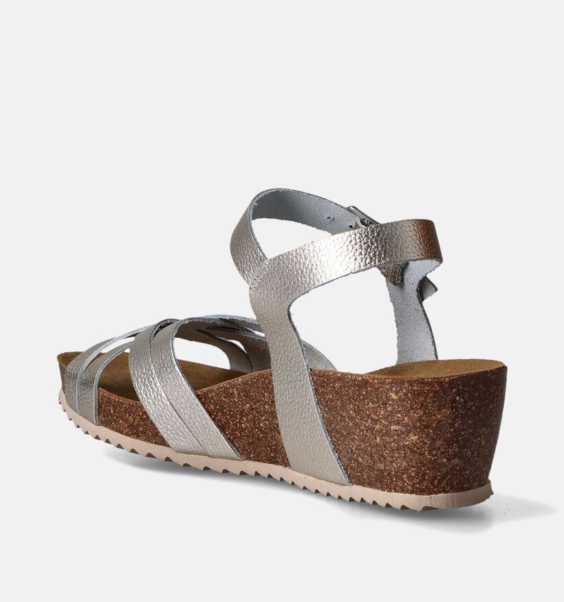 Hee Gouden Sandalen met sleehak voor dames (354793)