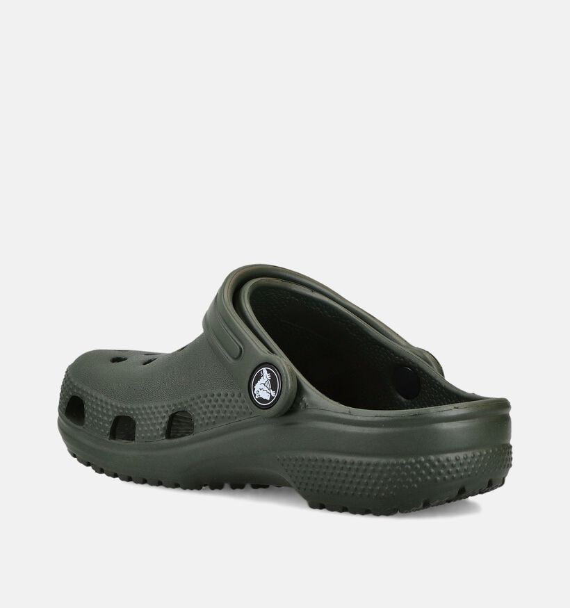 Crocs Classic Clog Nu-pieds en Vert pour filles, gar&ccedil;ons (371017)