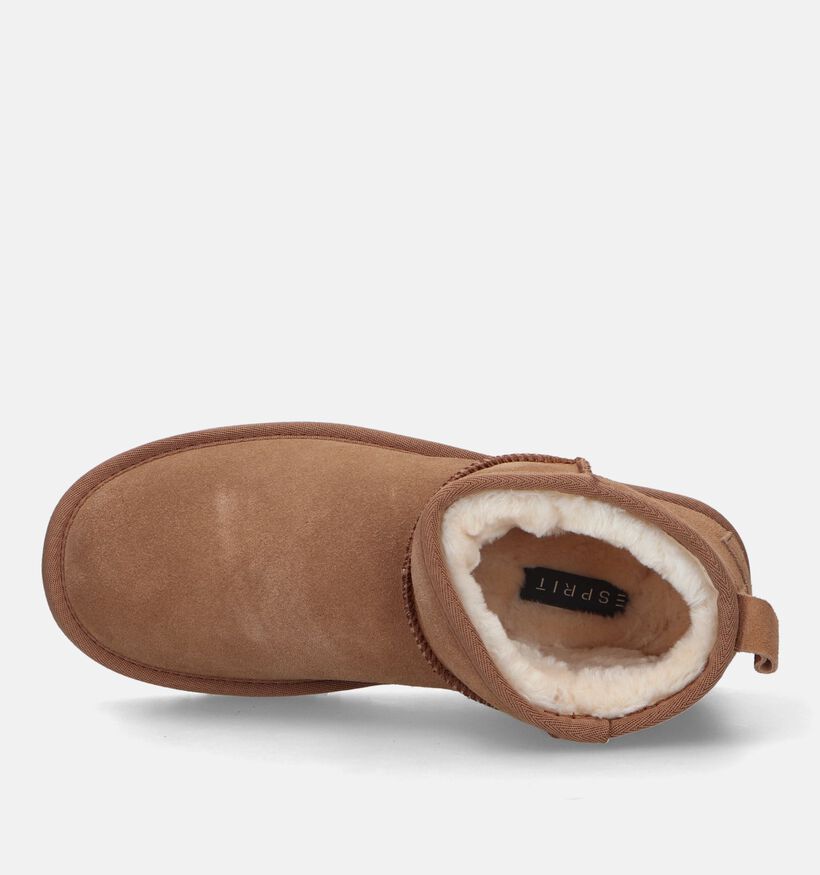 Esprit Bottes de neige en Camel pour femmes (326974)