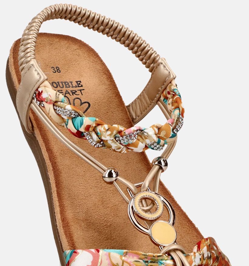 Double Heart Gouden Sandalen voor dames (373645)