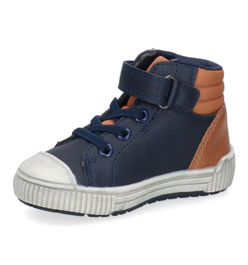 Milo & Mila Chaussures hautes en Bleu en simili cuir (313596)