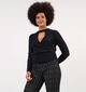 Vila Mochi Zwarte Knit trui voor dames (348731)