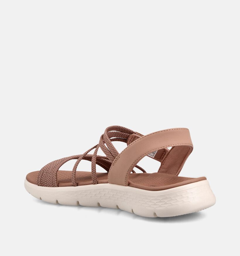 Skechers Go Walk Flex Sandal Emma Sandales en Marron pour femmes (371248)