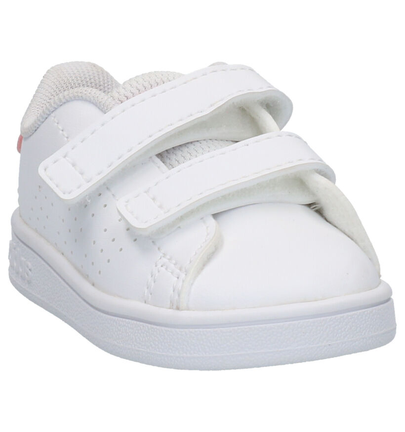 adidas Advantage I Chaussures pour bébé en Blanc en simili cuir (284709)