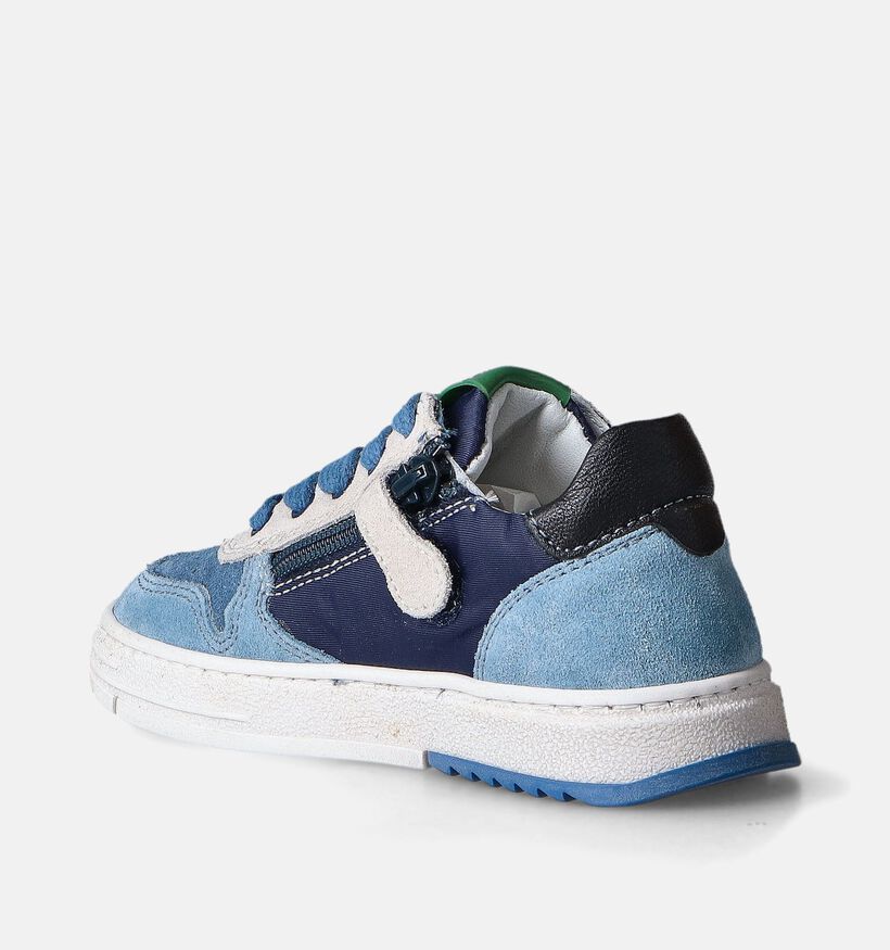 STONES and BONES Parry Chaussures à lacets en Bleu pour garçons (352627) - pour semelles orthopédiques