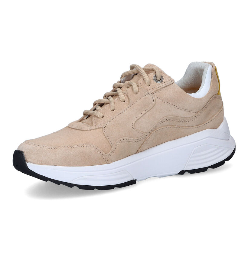 Xsensible Golden Gate Beige Veterschoenen in nubuck (308345)