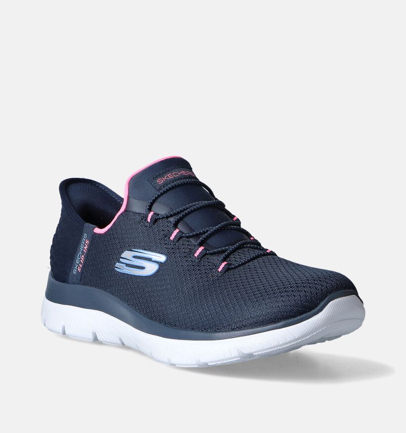 Skechers Summits Slip-ins en Bleu pour femmes (353634) - pour semelles orthopédiques