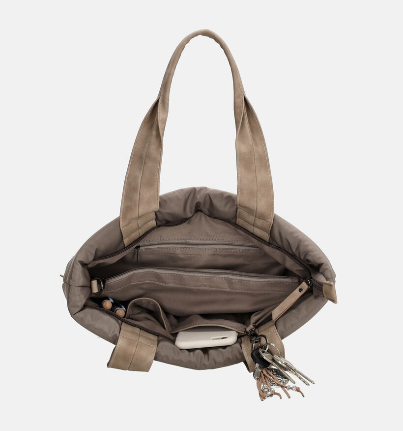 ZEBRA Elske Bruine Shoppertas met Riem voor dames (374363)