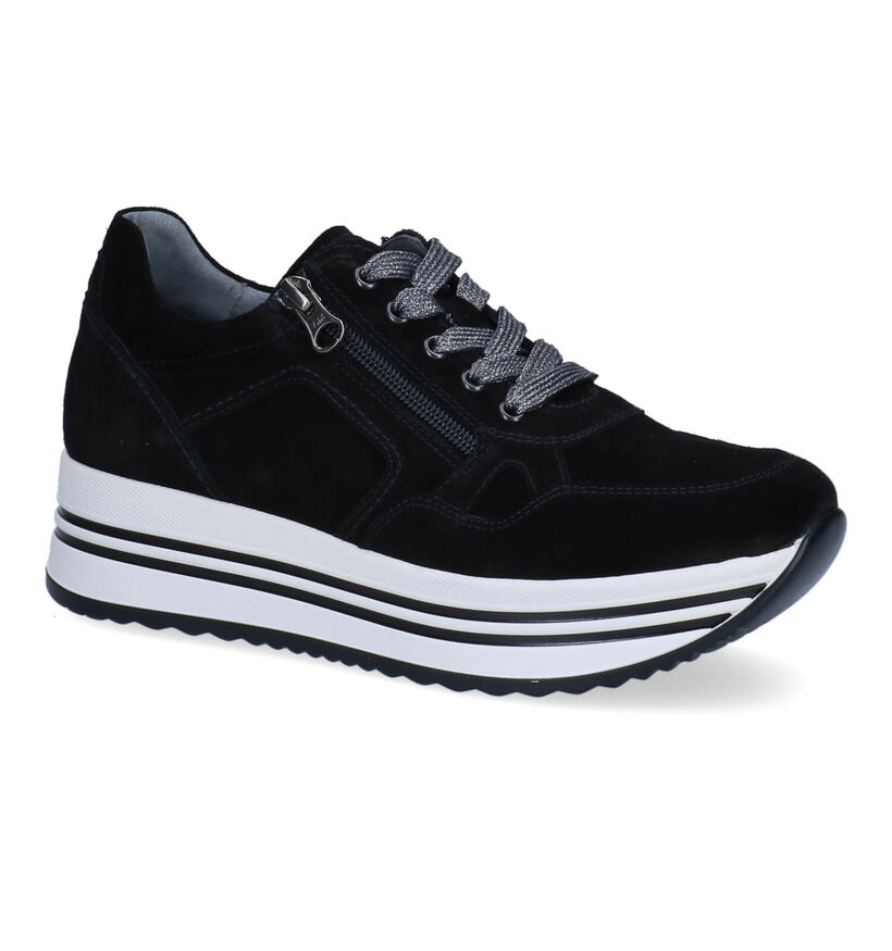 NeroGiardini Cognac Veterschoenen in daim (296622)