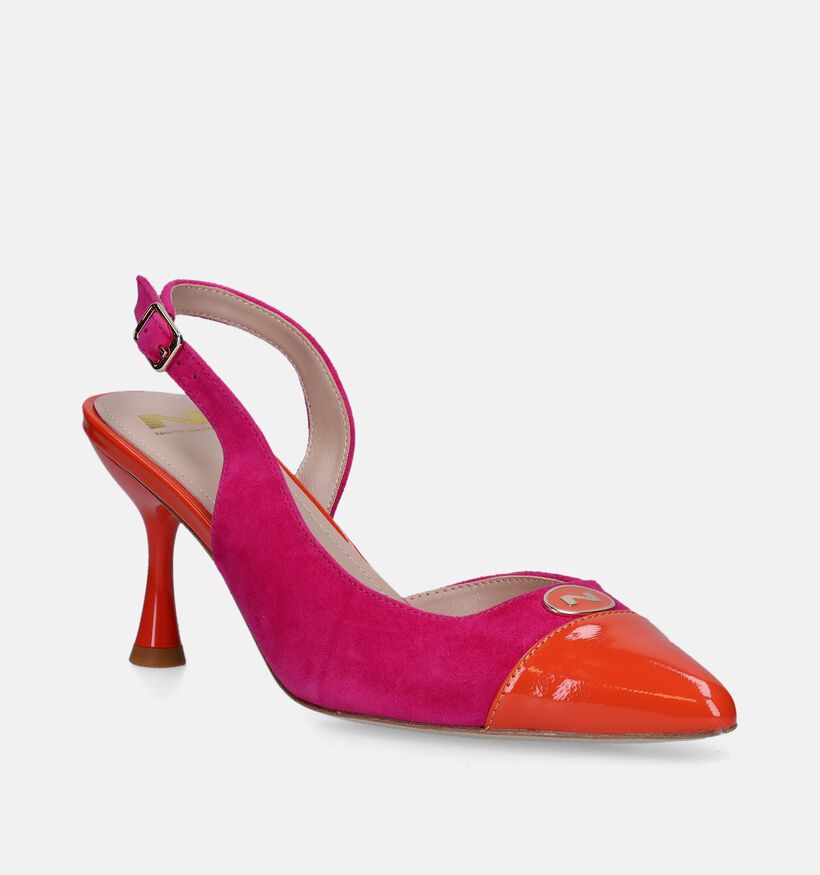 Nathan-Baume Escarpins slingback en Rose fuchsia pour femmes (340358)