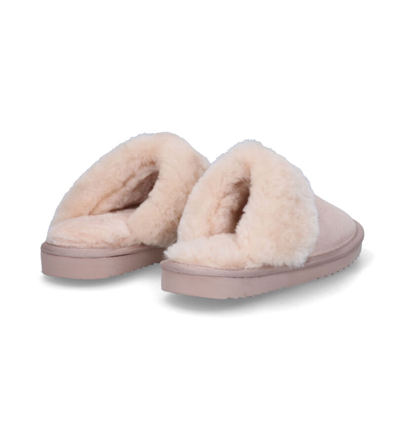 Warmbat Flurry Pantoufles en laine en Cognac pour femmes (329908)