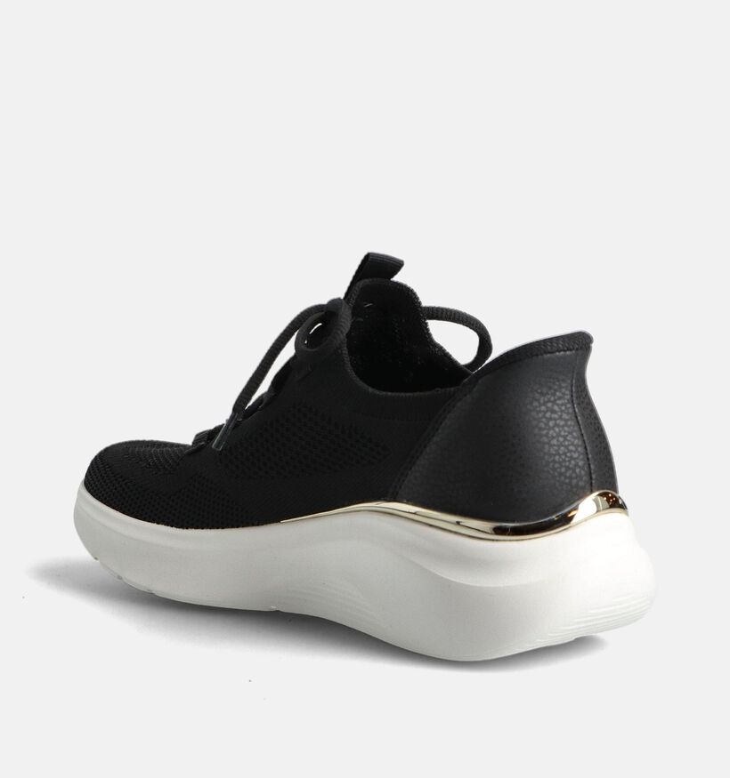 Skechers Bobs Zwarte Sneakers voor dames (359702) - geschikt voor steunzolen