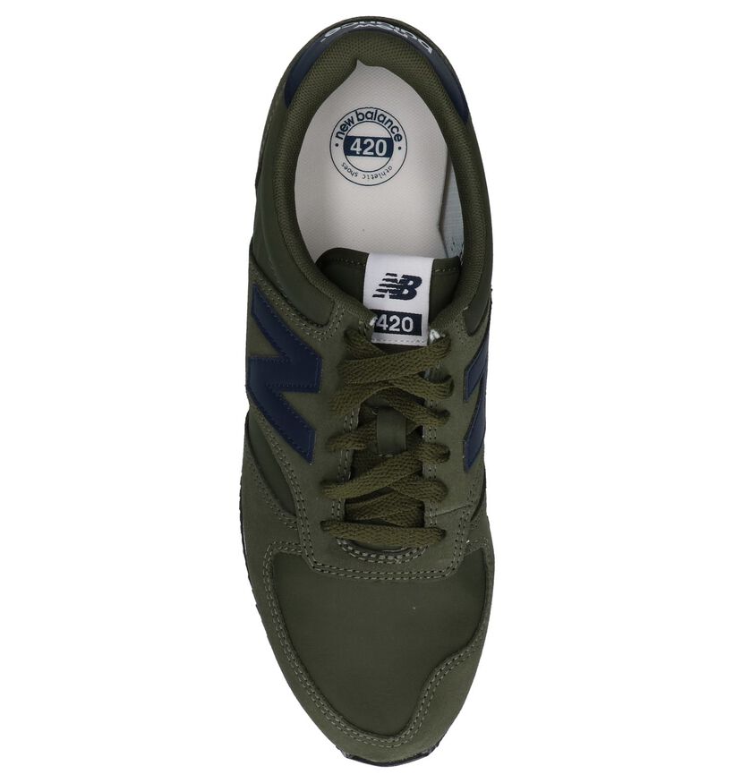 New Balance Kaki Sneakers in stof (222742)