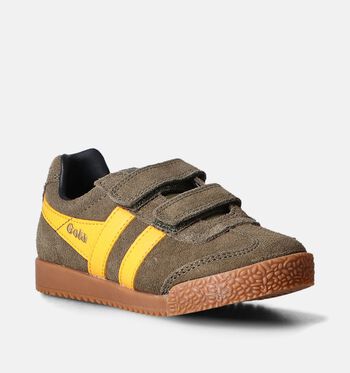 Gola Harrier Low Baskets Sun/Black/Cement/Navy/Evergreen/Otter/Black/Marine Blue/Trainer Navy/ Moody Orange/Marine Blue/ White/Navy/Sage/Sun/Navy/Red/Sun/Marine Blue/White/Evergreen/ Off White/Khaki/Sun/Black