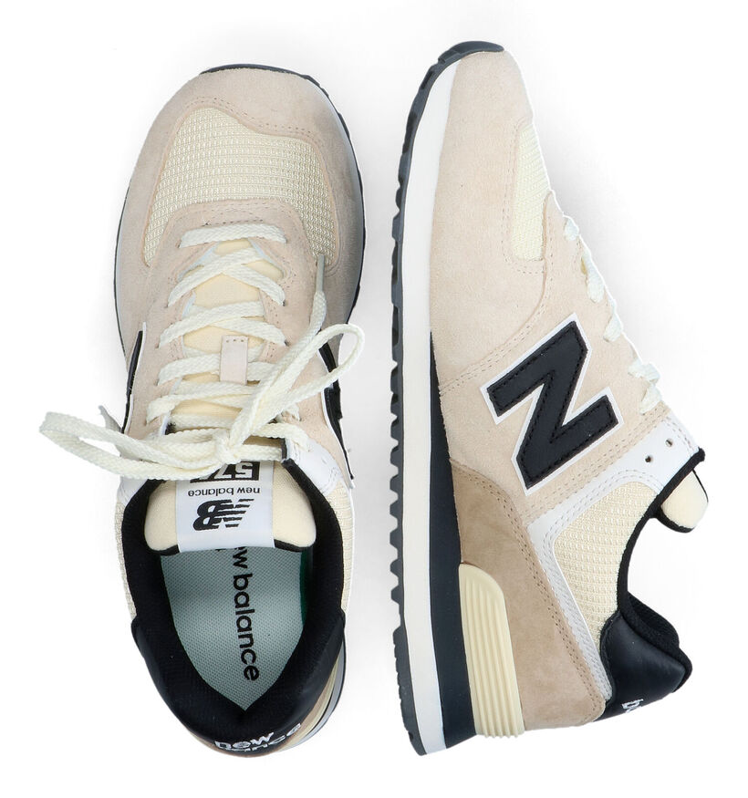New Balance ML 574 Baskets basses en Gris pour hommes (353357) - pour semelles orthopédiques