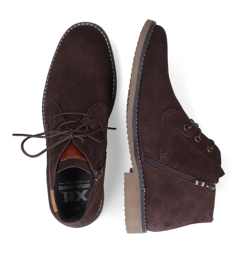 Xti Chaussures hautes en Brun foncé en nubuck (322456)